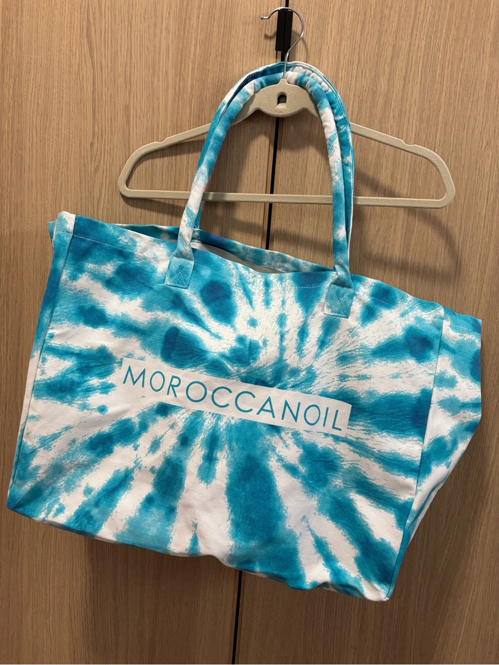 LIMITED EDITION Moroccan Oil Extra Large Tie-Dye Beach Canvas Tote Bag *NEW*